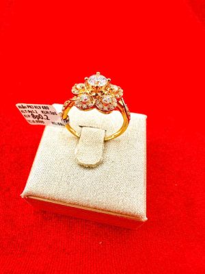 Nhẫn hoa nữ vàng 18k