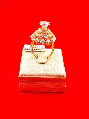 Nhẫn hột đá nữ vàng 18k