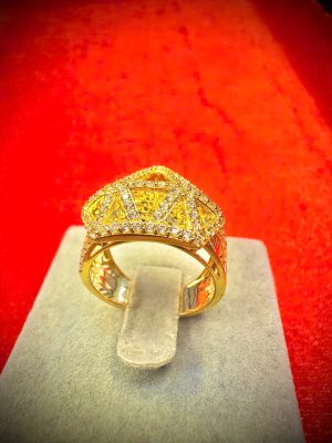 Nhẫn nữ mặt kim cương vàng 18k