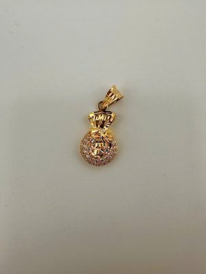 Mặt dây túi tiền vàng 18k
