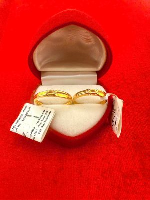 Cặp nhẫn cưới vàng 18k